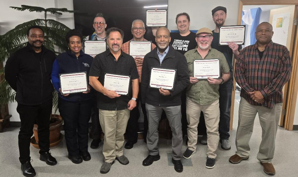 Train-the-Trainer Level 1 course participants and facilitators at King County Metro