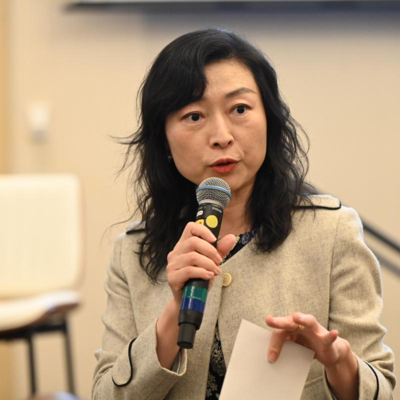 Xinge Wang speaking at the APTA Workforce Summit