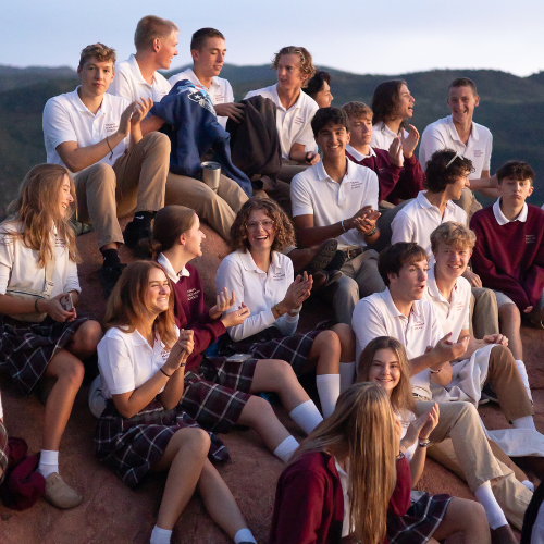 Seniors at Garden of the Gods for Senior Sunrise 2024