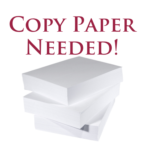 Reams of copy paper