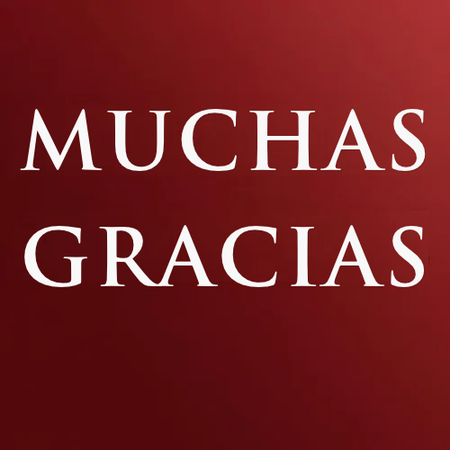 Muchas Gracias