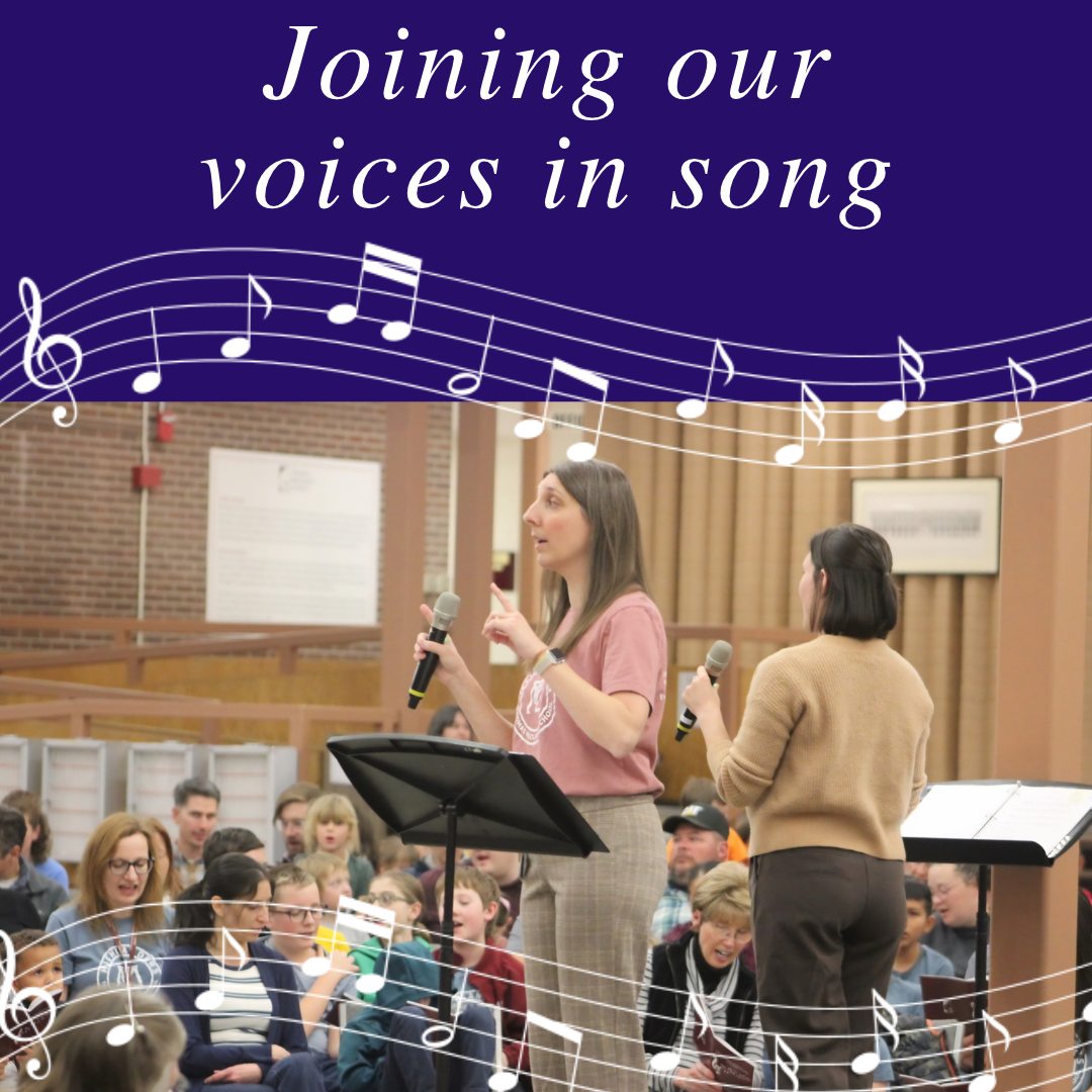 Music Teachers and students singing together