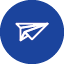 Illustration of a paper airplane.