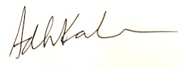 Adhir Kackar's signature