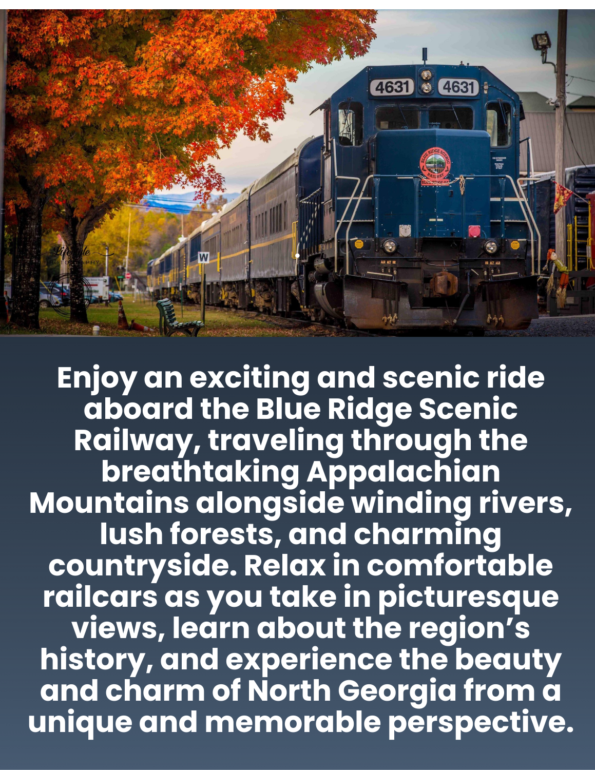 Ride The Rails Blue Ridge Rails & Racing....A Blue Ridge Mountain Adventure for your group!