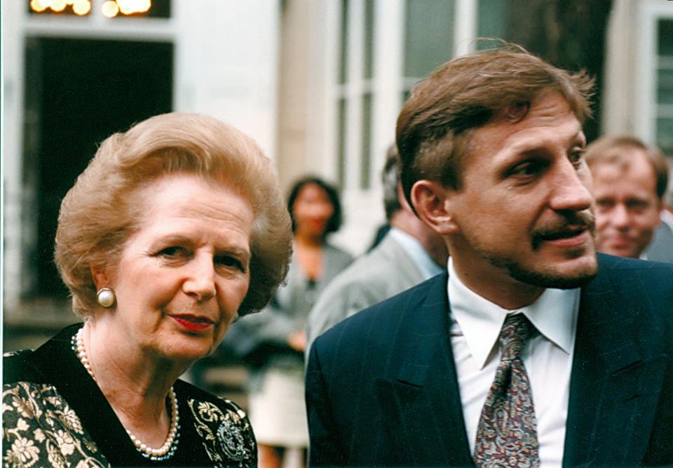with Baroness Thatcher