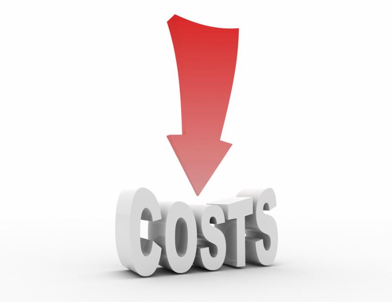 costs Reduction Concept . 3d rendered illustration