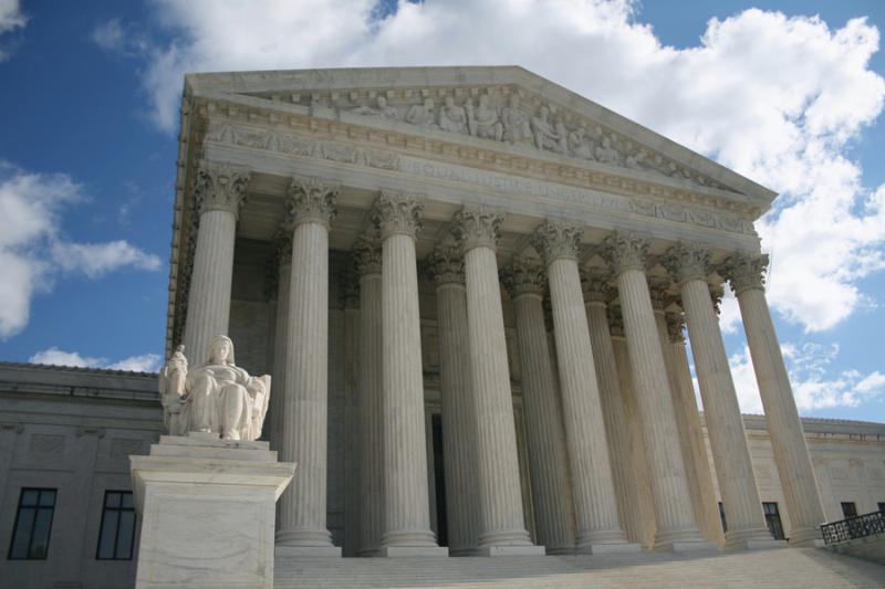 statue outside front of Supreme Court Washington DC