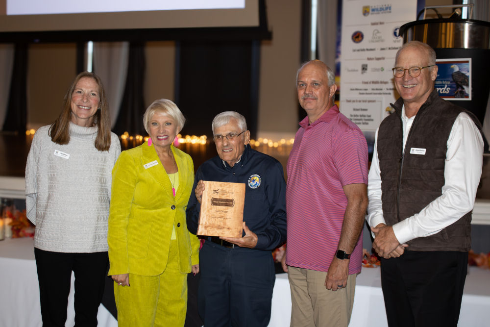 Wendy Weber-Northeast Region Chief of Refuges-Retired Desiree Sorenson Groves-President and CEO National Wildlife Association Carl Zenger-Volunteer of the Tear 2025 Tomas Roster- Manager Iroquois National Wildlife Refuge-Retired Richard Remmer- National Wi