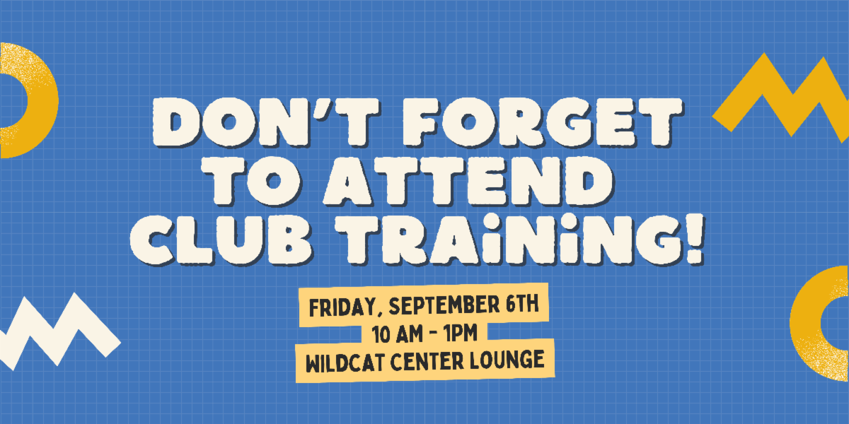 Training Club Sign Attn Clubs & Orgs
