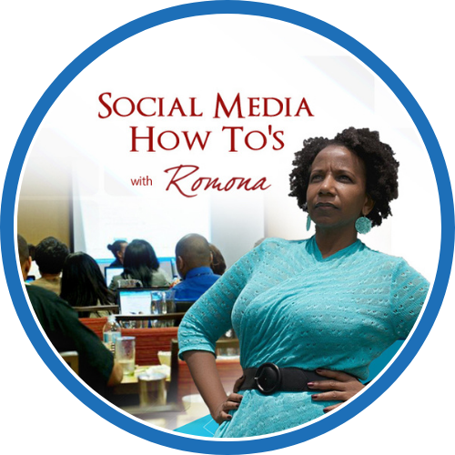 Social Media How To's with Romona logo