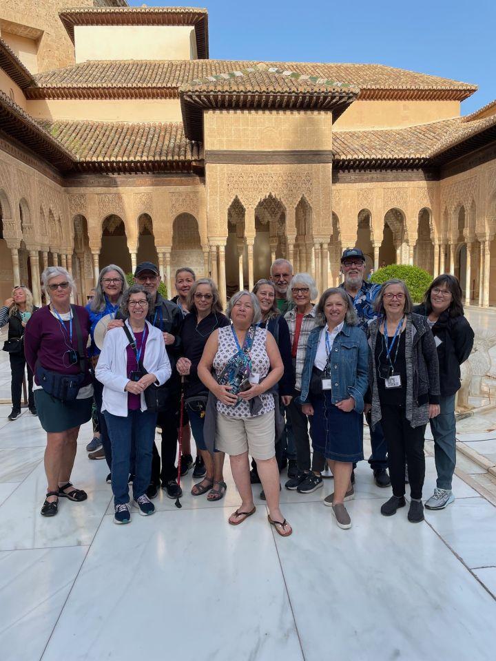 OLLI members at the Alhambra in Spain