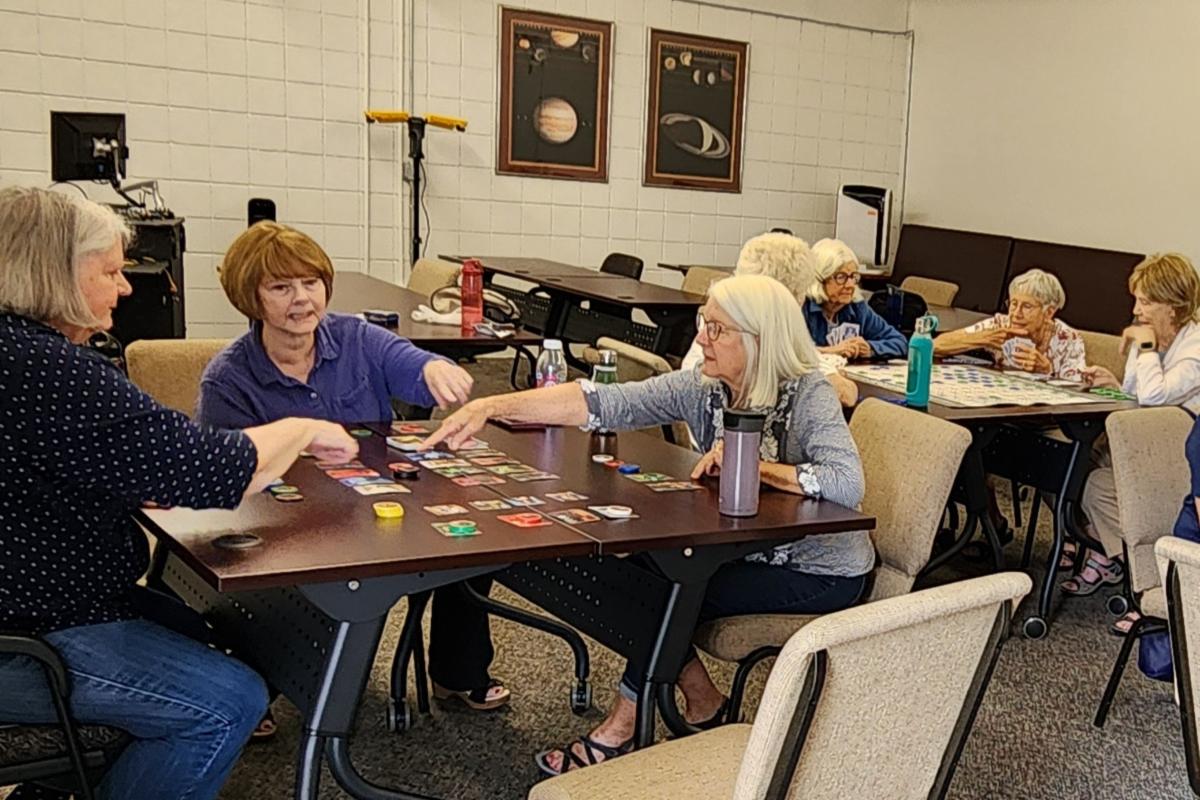 OLLI members playing games together
