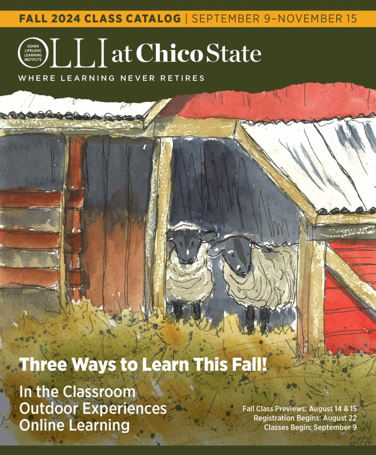 Fall 2024 OLLI Class Catalog cover