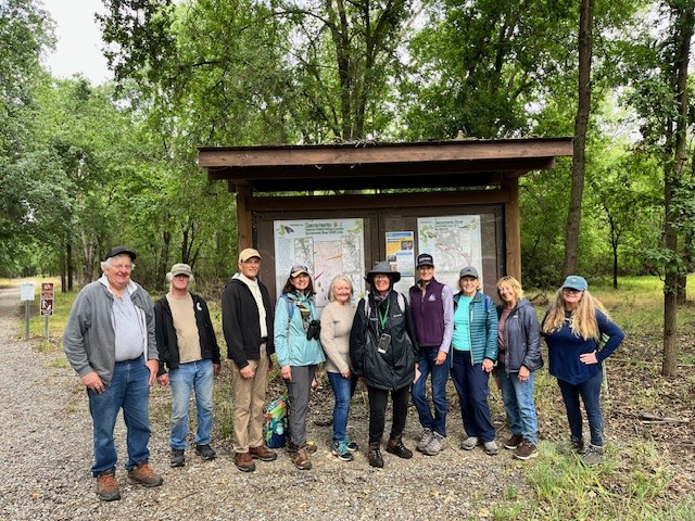 OLLI members gathering for a hike