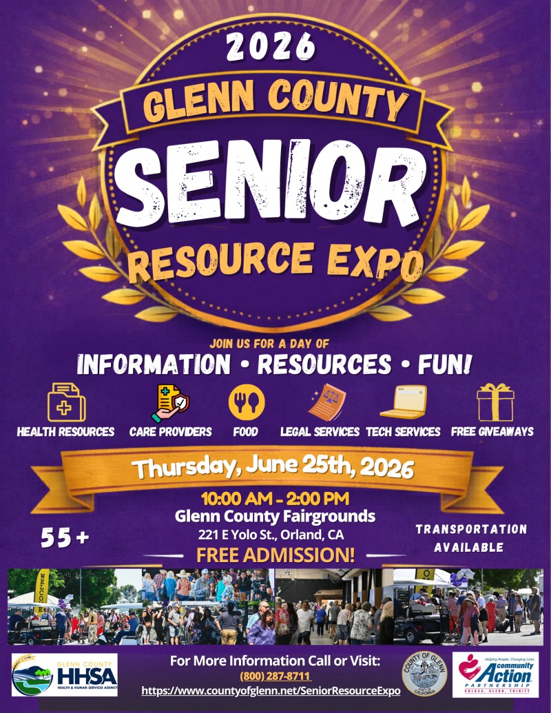 2026 Glenn County Senior Resource Expo flyer