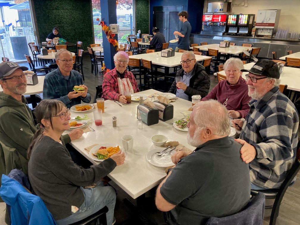 OLLI members having lunch at The Social