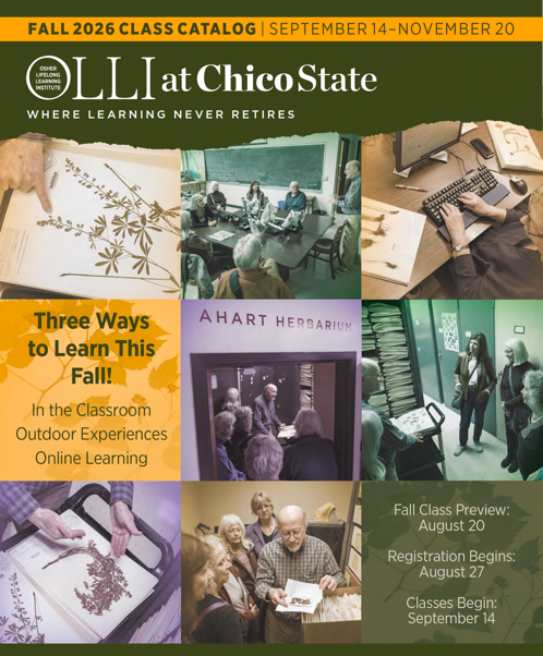 OLLI Fall 2026 Catalog cover