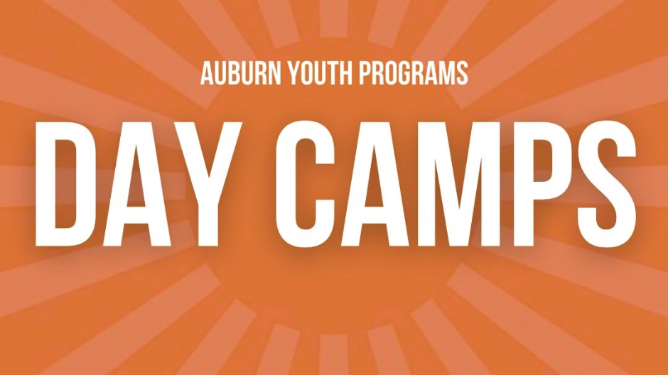 Auburn Youth Programs DAY CAMP orange header 
