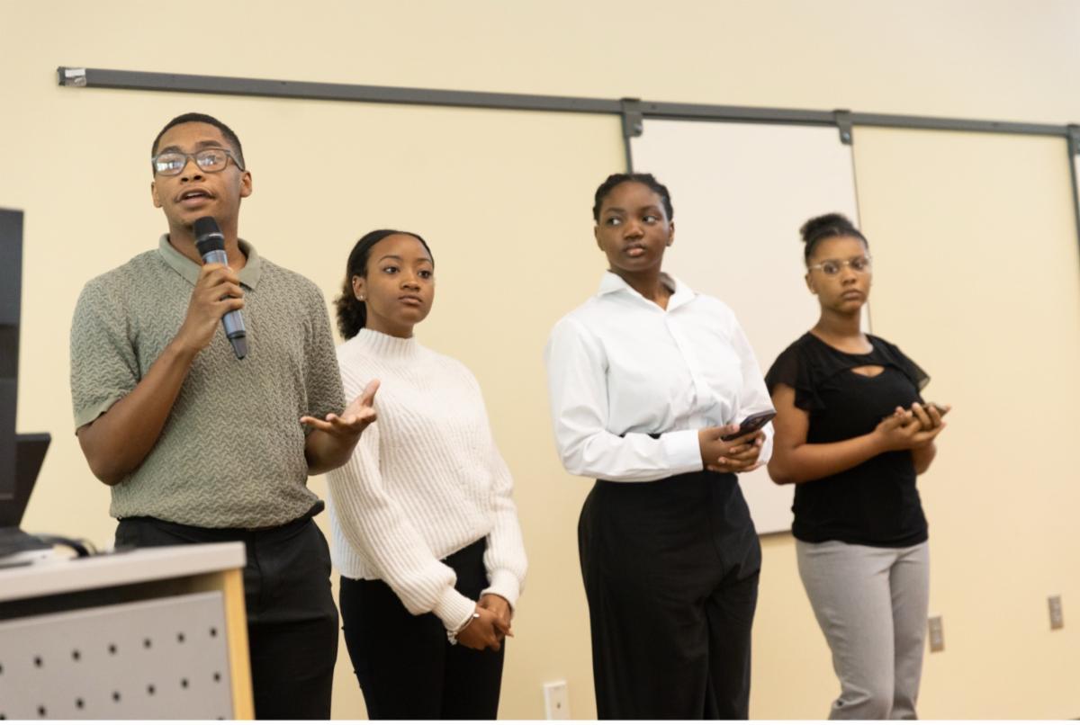3rd Place (from left to right): Wendell Padgett, Kinsley Milner, Jessica None & Makala Jackson