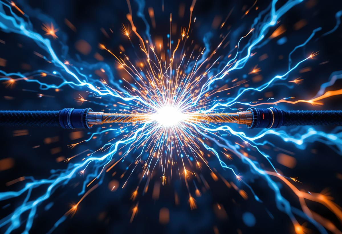 electric orange and blue spark representing Catalytic Engagement