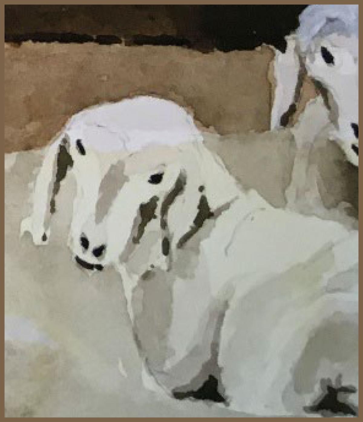 Sheep Under the Snow