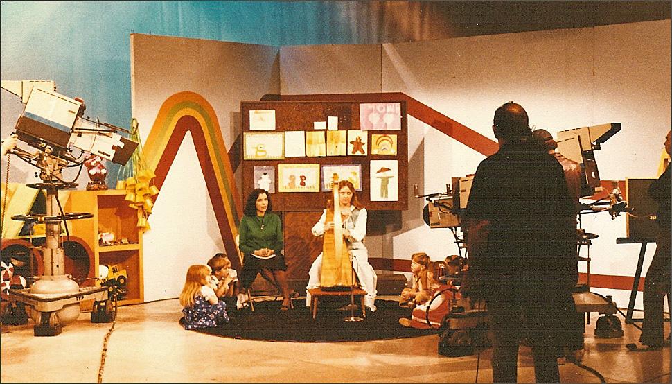 Romper Room kids sitting