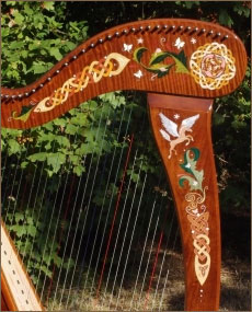 harp decoration