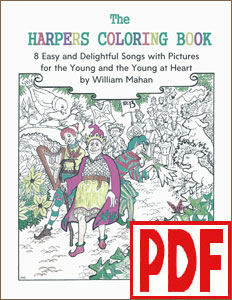 Harp Coloring Book