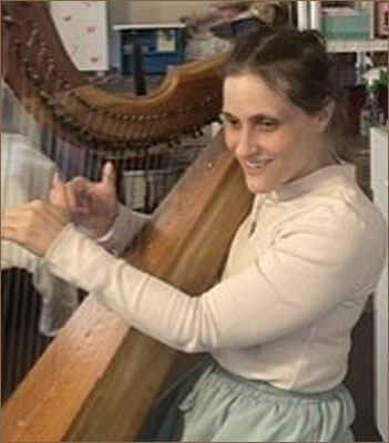 Jessica at harp