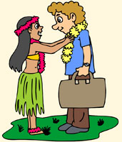 Tourist lei