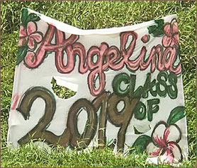 Grad sign - Angelina