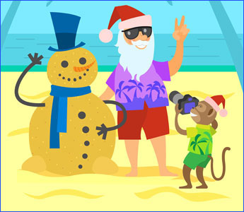 Santa Monkey