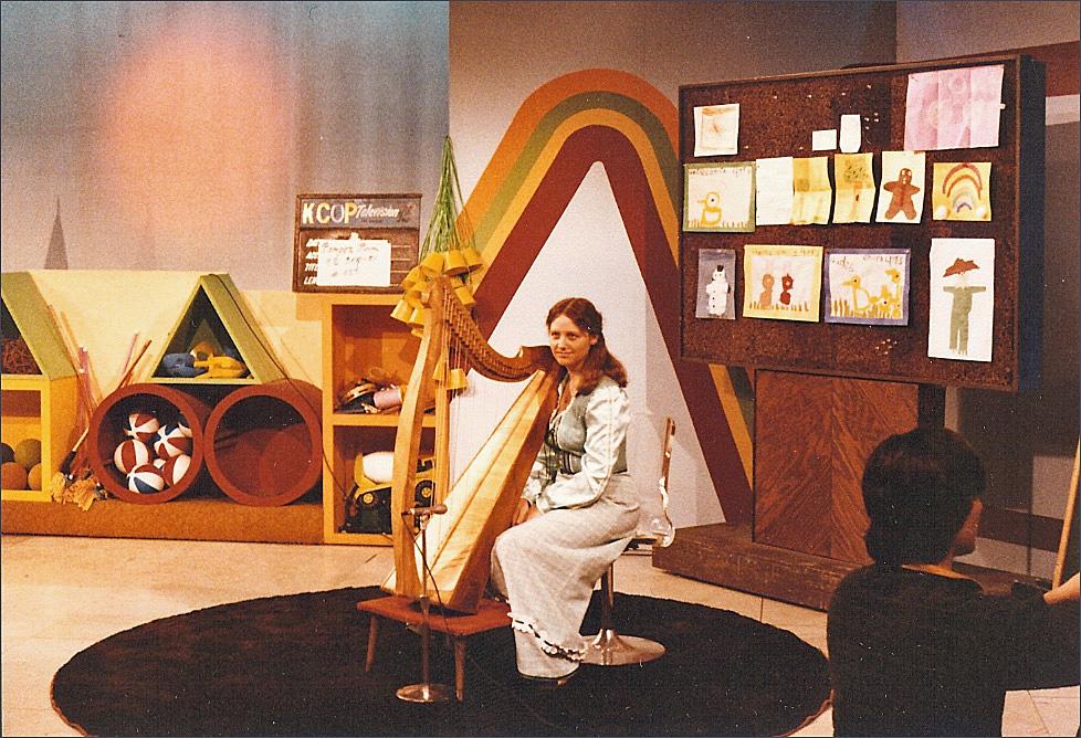 Romper Room Sylvia on set