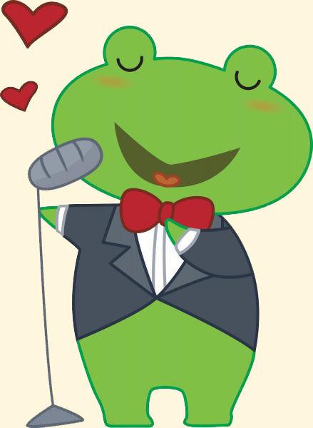 Singing frog