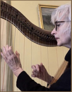 Carol at the harp