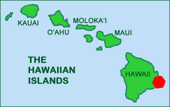 Hawaii Map Volcano
