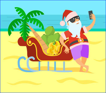Santa and Sleigh