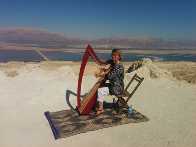 Sunita at Dead Sea