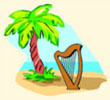 Summer palm tree
