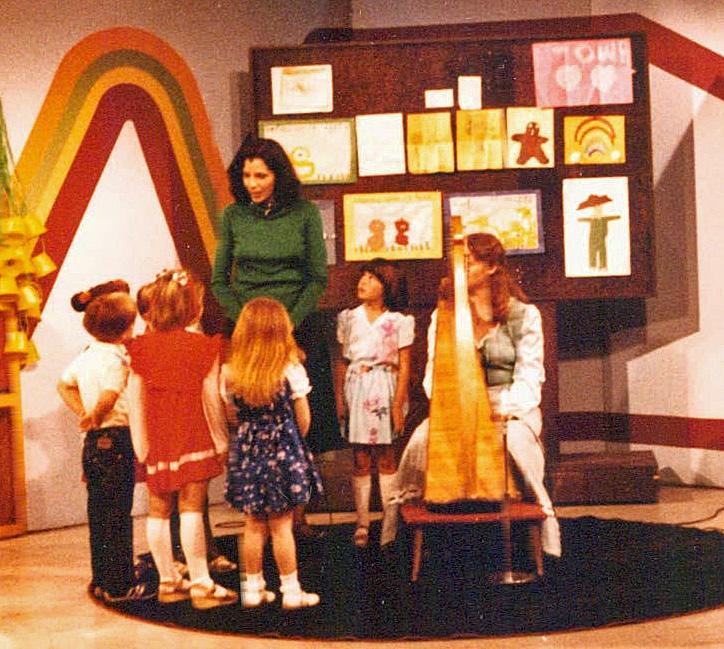 Romper Room kids standing