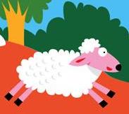 Lamb hiding