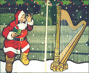 Santa and harp