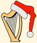 Santa hat harp