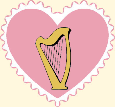 Harp in heart