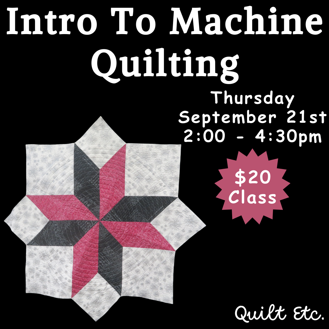 Fall Classes At Quilt Etc. Plus 3 New Block Of The Month Quilts