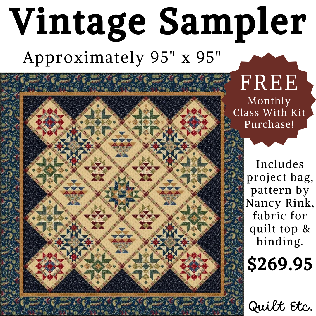 Fall Classes At Quilt Etc. Plus 3 New Block Of The Month Quilts