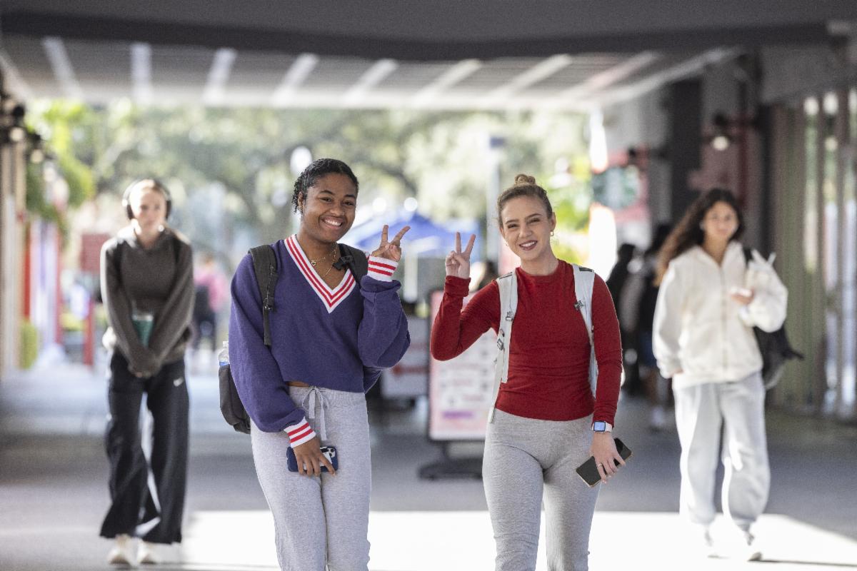 Students on Breezeway
