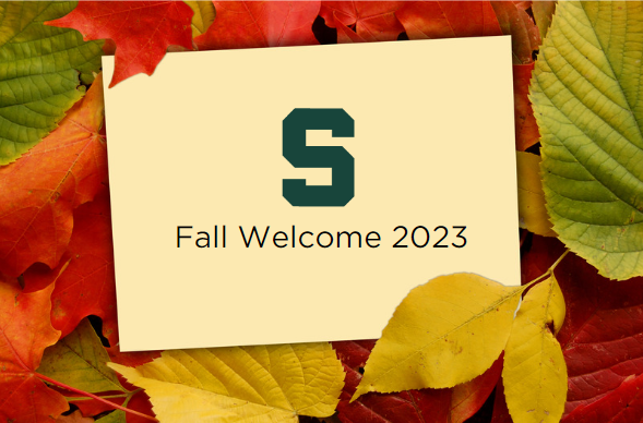 Note card for Fall Welcome