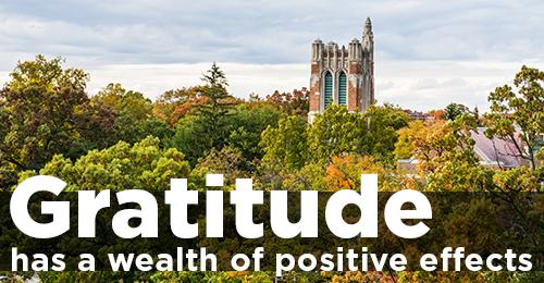 Gratitude has a wealth of positive effects